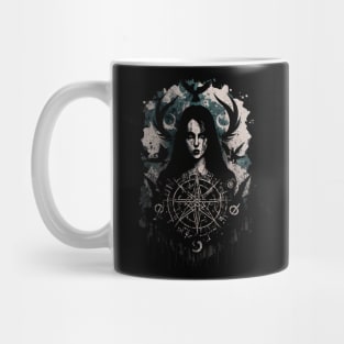 Girl, aesthetic, Occult, Unholy, grunge, Emo, Punk, Satanic, e girl, egirl, goth, baphomet, punk rock, death metal Mug